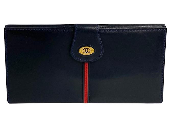 gucci Navy blue Leather  ref.1272268