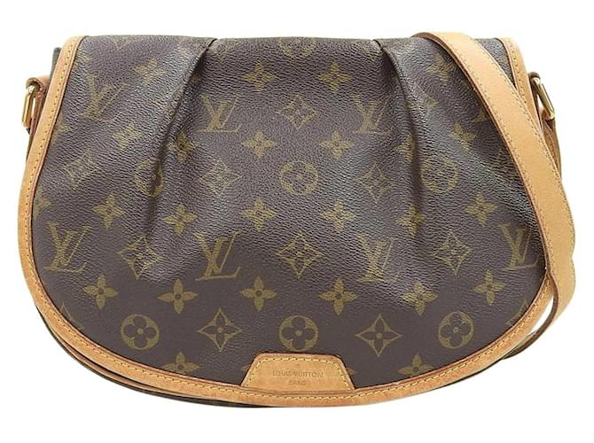 Louis Vuitton Menilmontant Brown Cloth  ref.1272274