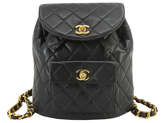 Chanel Matelassé Black Leather  ref.1272297