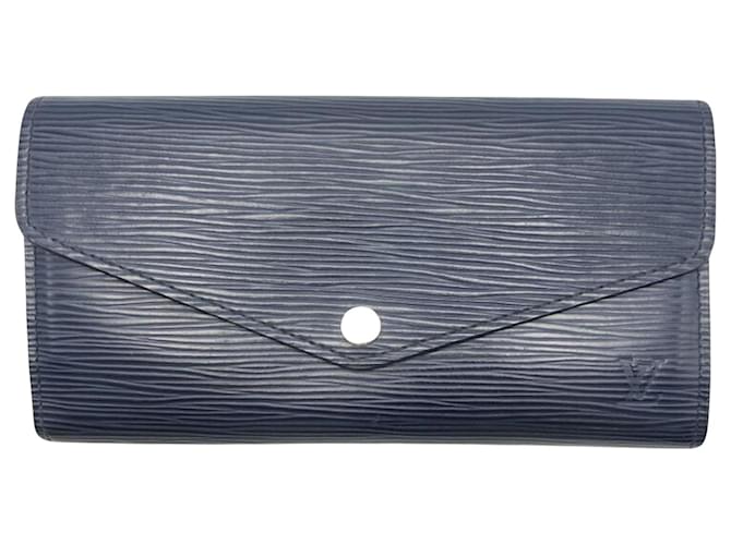 Louis Vuitton Marineblau Leder  ref.1272416