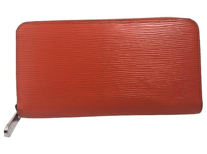 Louis Vuitton Zippy Wallet Orange Leather  ref.1272445