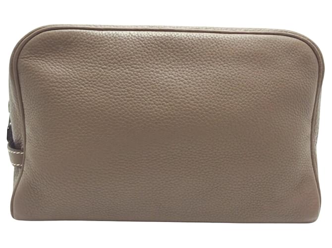 Hermès Victoria Grey Leather  ref.1272556