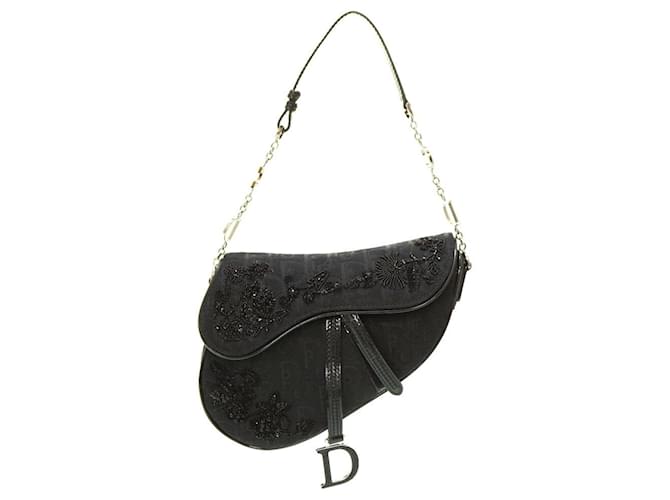Dior Saddle Black Cloth  ref.1272651