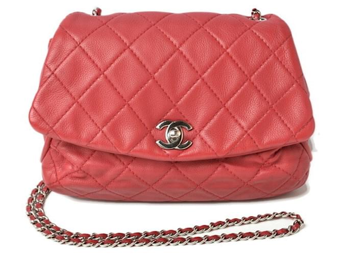 Chanel Red Leather  ref.1273032