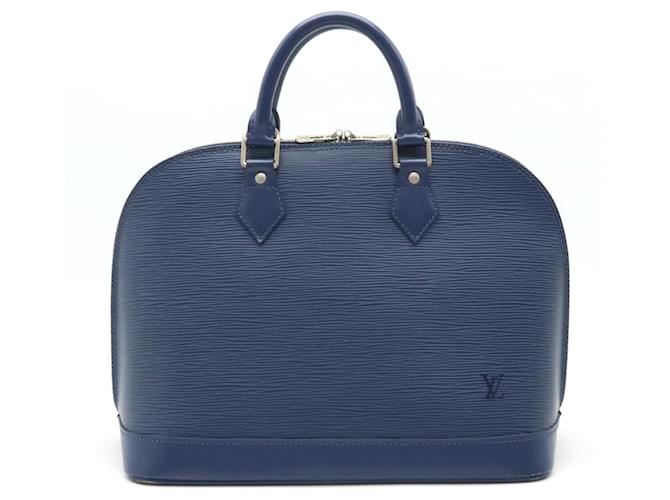 Louis Vuitton Alma Azul Cuero  ref.1273037