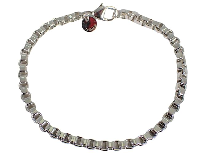 Tiffany & Co Bracelet a maillon Silvery Silver  ref.1273104
