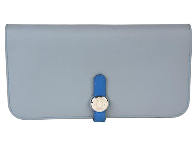 Hermès Dogon Blue Leather  ref.1273251