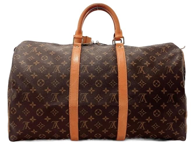 Louis Vuitton Keepall 50 Brown Cloth  ref.1273320