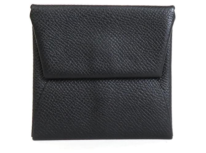 Hermès Bastia Black Leather  ref.1273387