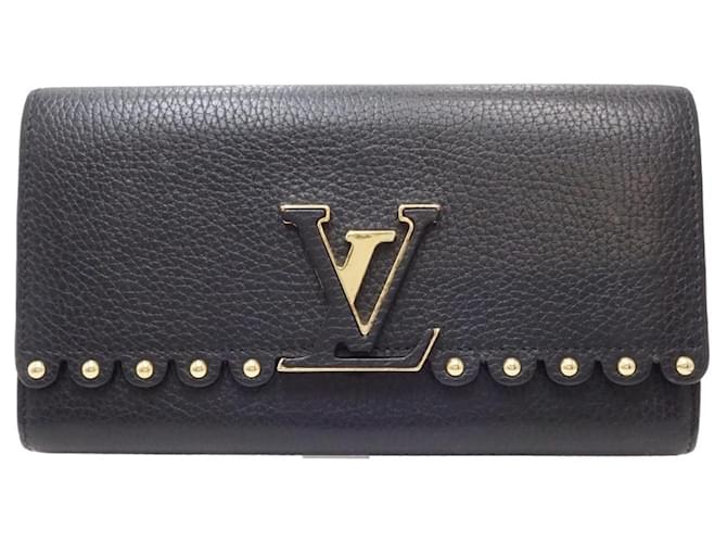 Louis Vuitton Capucines Black Leather  ref.1273497