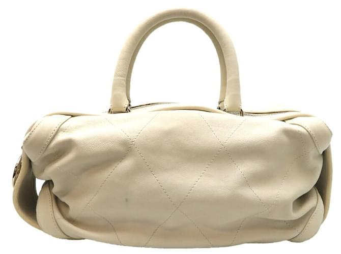Chanel Bowling White Leather  ref.1273529