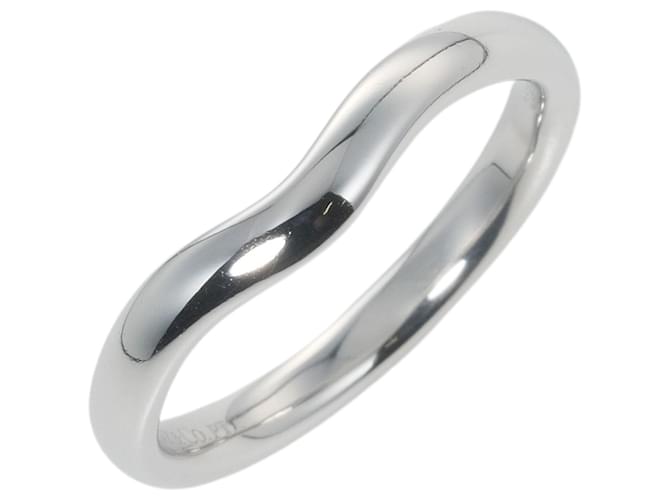 Tiffany & Co Curved band Silvery Platinum  ref.1273542