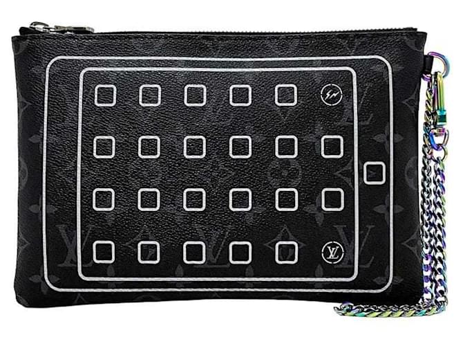 Louis Vuitton Etui iPad Black Cloth  ref.1273570