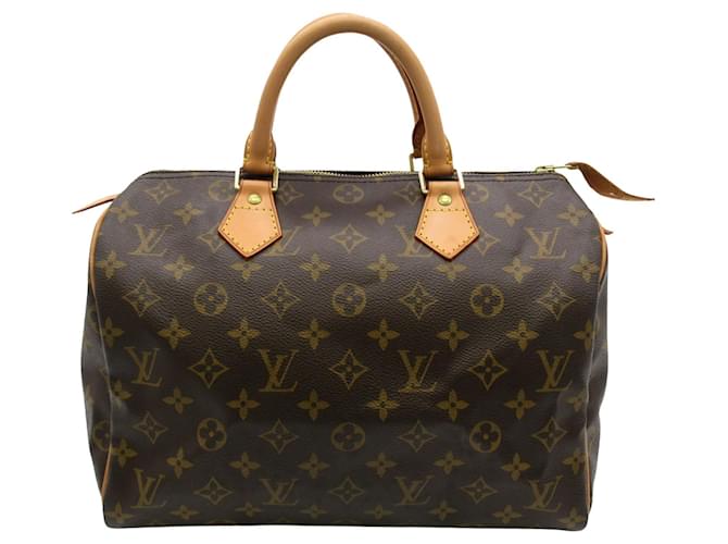 Louis Vuitton Speedy 30 Brown Cloth  ref.1273583