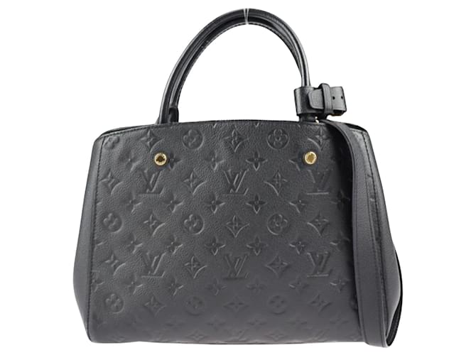 Louis Vuitton Montaigne Black Leather  ref.1273599