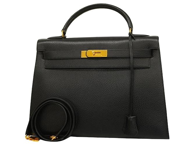 Hermès Kelly Black Leather  ref.1273622