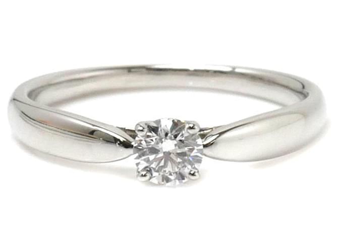 Tiffany & Co Solitaire Silvery Platinum  ref.1273761