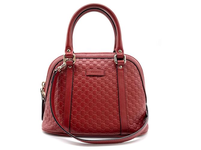 Gucci Dome Red Leather  ref.1273843