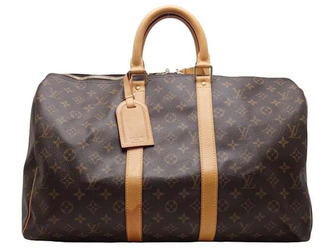 Louis Vuitton Keepall Brown Cloth  ref.1273880