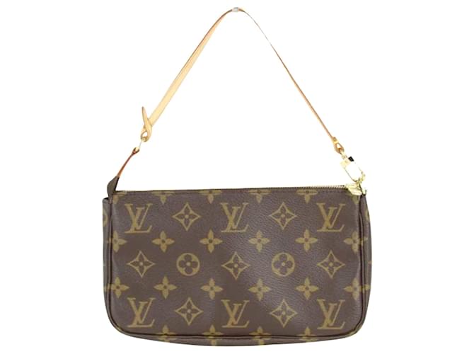 Louis Vuitton Pochette Accessoire Brown Cloth  ref.1274010
