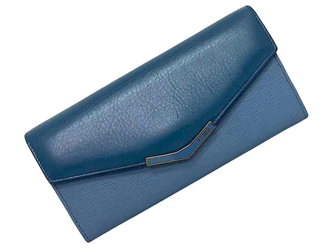 Fendi 2Jours Blue Leather  ref.1274015