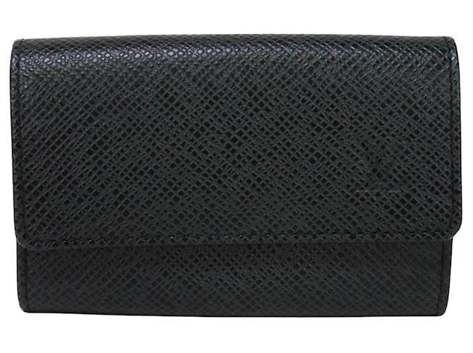 Louis Vuitton 6 Porte-clés Cuir Noir  ref.1274094
