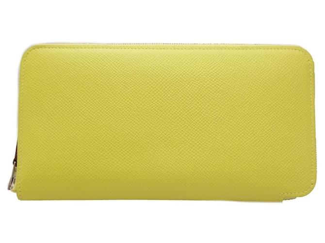 Hermès Silk'In Yellow Leather  ref.1274115