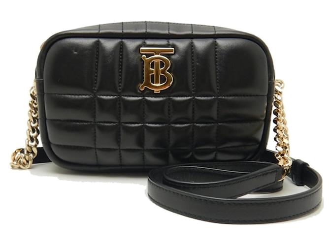 Burberry Lola Preto Couro  ref.1274119