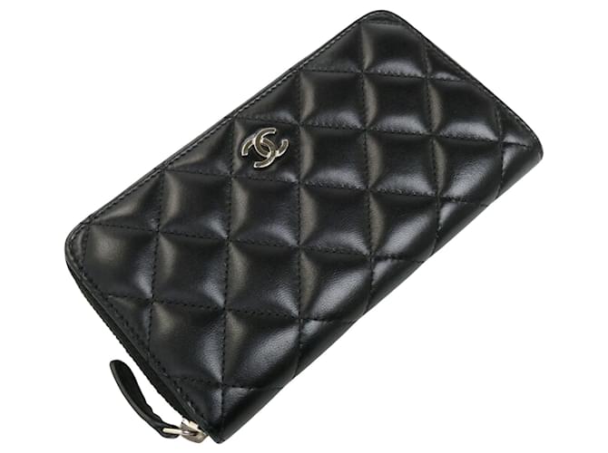 Chanel Matelassé Black Leather  ref.1274135