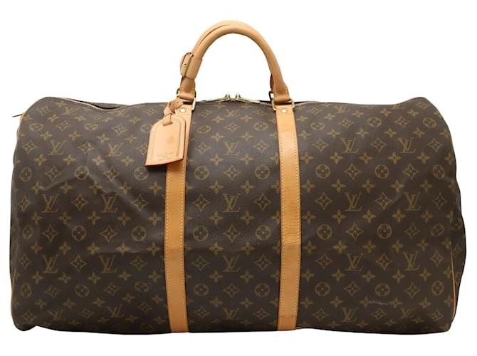 Louis Vuitton Keepall 60 Brown Cloth  ref.1274223