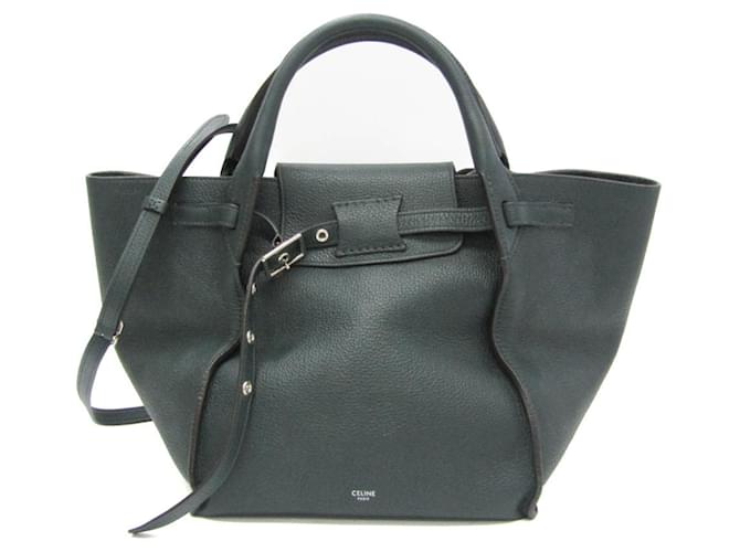 Céline Big Bag Green Leather  ref.1274357