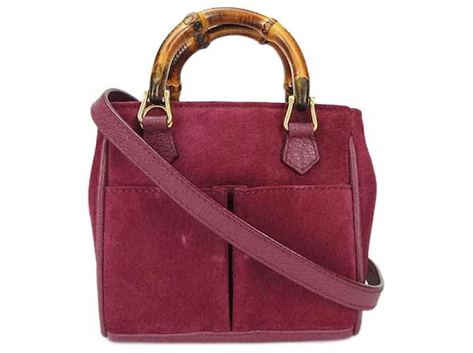 Gucci Bamboo Suede Violet  ref.1274377