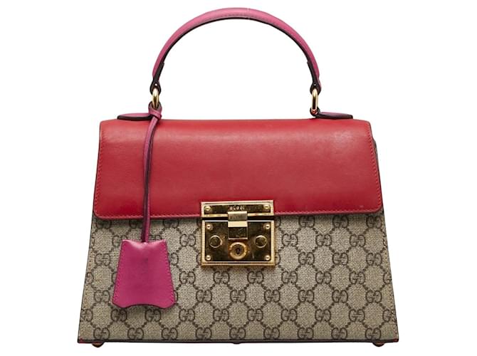 Gucci Padlock Red Leather  ref.1274384