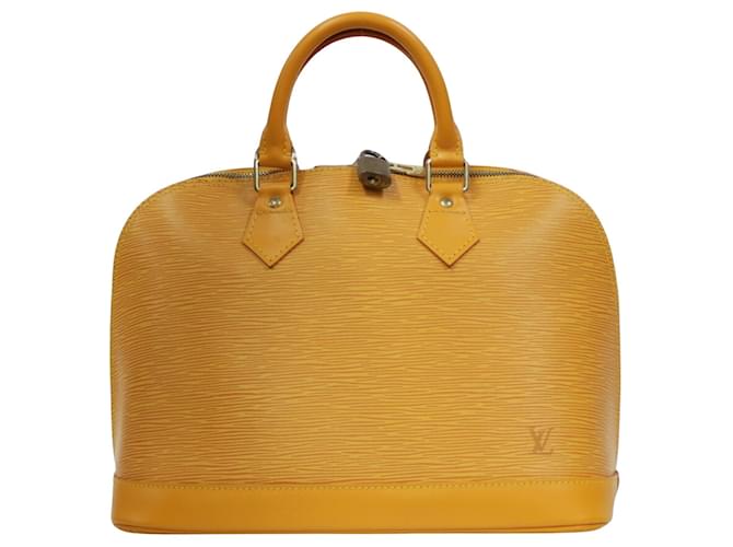 Louis Vuitton Alma Amarelo Couro  ref.1274413