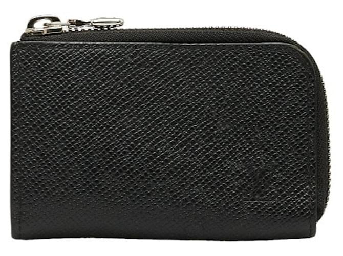 Louis Vuitton coin purse Black Leather  ref.1274489