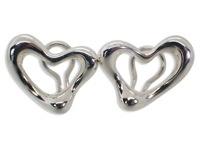 Tiffany & Co Open Heart Silvery Silver  ref.1274567