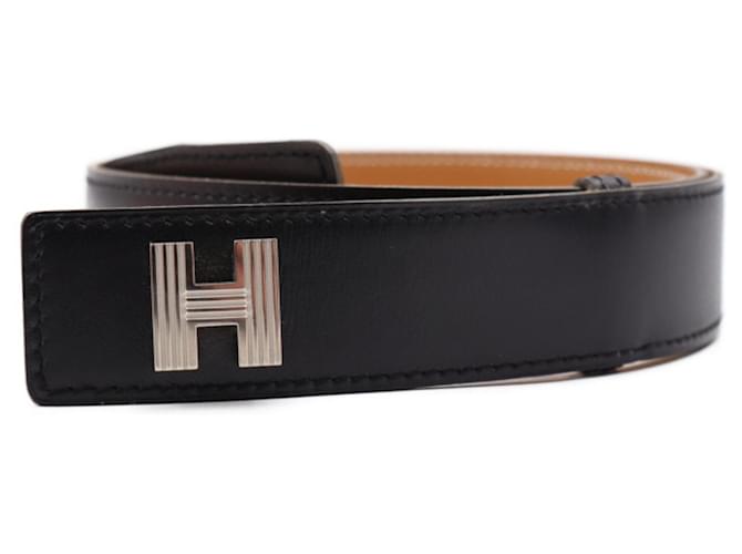 Hermès Hermes Schwarz Leder  ref.1274757