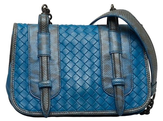 Bottega Veneta -- Blue Leather  ref.1274766