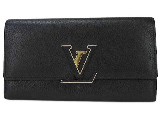 Louis Vuitton Capucines Black Leather  ref.1274774