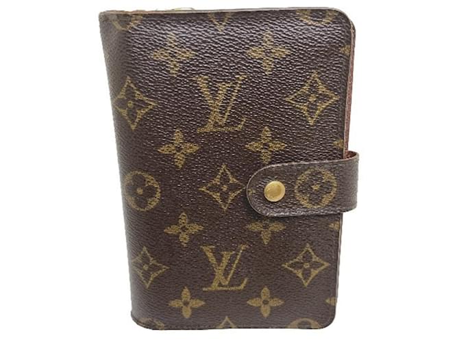 Louis Vuitton Porte papier Brown Cloth  ref.1274899