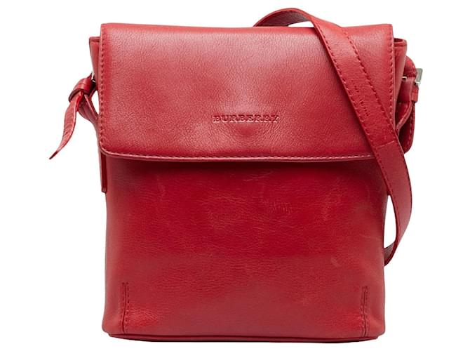 BURBERRY Red Leather  ref.1274941