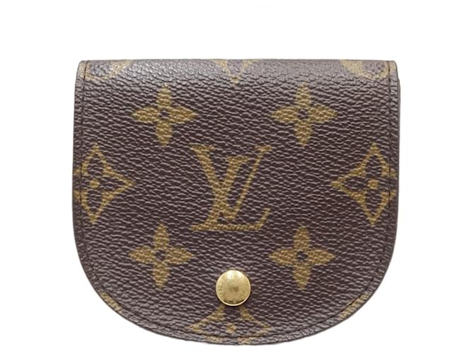 Louis Vuitton Porte-monnaie Castaño Lienzo  ref.1275035