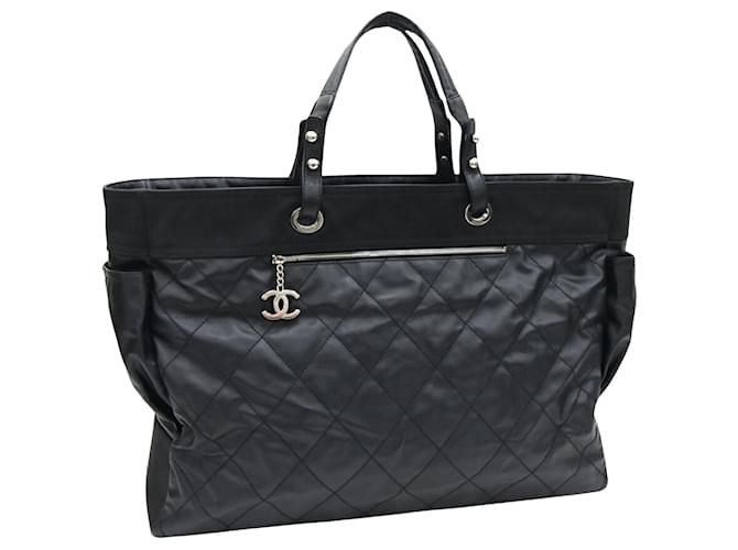 Chanel Biarritz Black Leather  ref.1275201