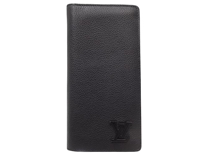 Louis Vuitton Portefeuille Brazza Black Leather  ref.1275264