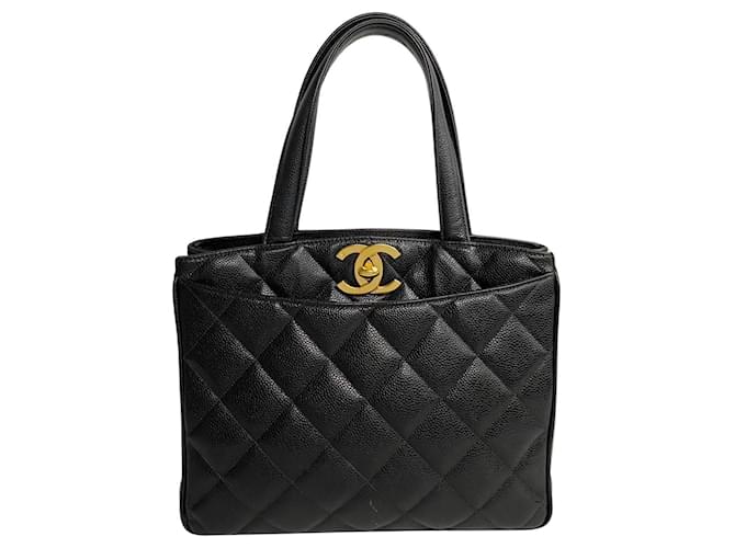Chanel Matelassé Black Leather  ref.1275344