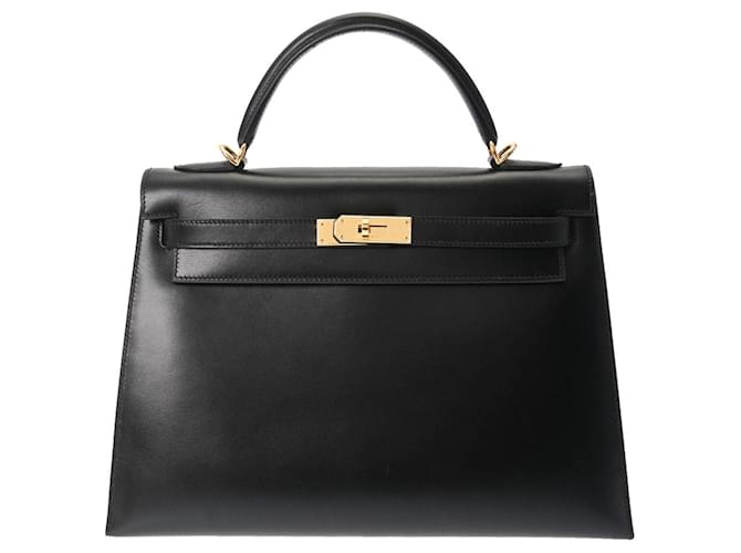 Hermès Kelly 32 Black Leather  ref.1275370