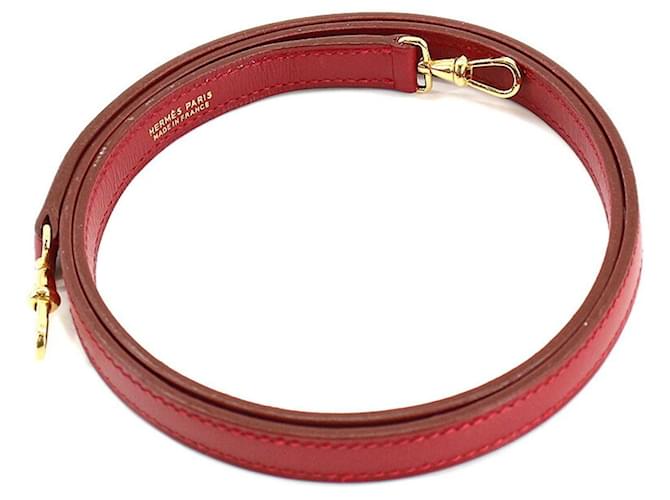 Hermès Dark red Leather  ref.1275402
