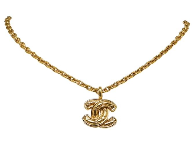 Chanel COCO Mark Dourado Metal  ref.1275477