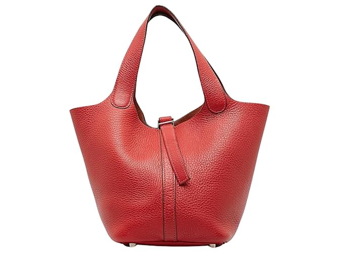 Hermès Picotin Red Leather  ref.1275607
