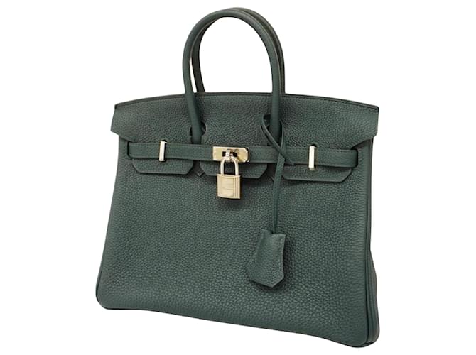 Hermès Birkin 25 Green Leather  ref.1275703